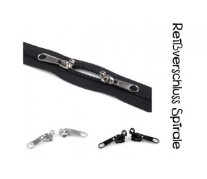 Reißverschluss endlos mit Spirale plus Schieber